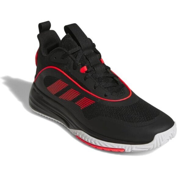 🆕Adidas Men Black/Lucid Red/White Lightweight MESH Own Mid Top Basketball Shoes - Picture 8 of 11